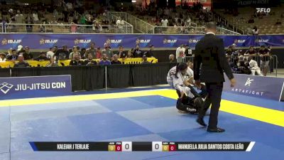Manuella Julia Santos Costa Leão vs Kaleiah J Terlaje 2026 Pan Kids Jiu-Jitsu IBJJF Championship