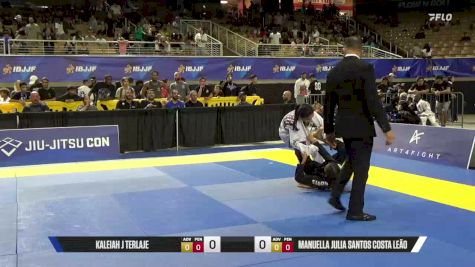 Manuella Julia Santos Costa Leão vs Kaleiah J Terlaje 2026 Pan Kids Jiu-Jitsu IBJJF Championship