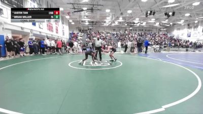 Boys 132 lbs Cons. Semi - Brian Miller, Palo Alto Boys vs Justin Tan, Lynbrook&nbsp;Boys