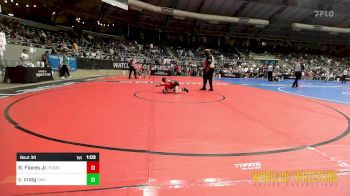 67 lbs Quarterfinal - Richard Flores Jr., Pomona Elite vs Connor Craig, Cowboy Wrestling Club