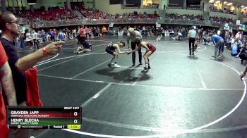 95 lbs Cons. Round 2 - Henry Blecha, Dundy County Tigers vs Grayden Japp, Nebraska Wrestling Academy