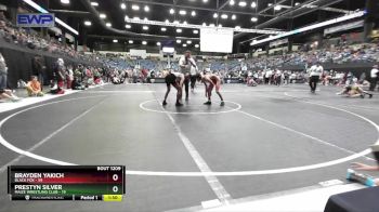 105 lbs Champ. Round 1 - Brayden Yakich, Black Fox vs Prestyn Silver, Maize Wrestling Club