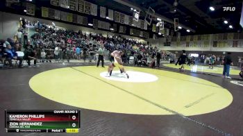 175 lbs Champ. Round 3 - Kameron Phillips, Temecula Valley vs Zion Hernandez, Corona Del Mar