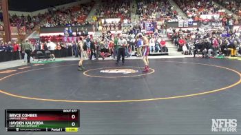 4A 120 lbs Cons. Semi - Hayden Kalivoda, Clay Center Community vs Bryce Combes, Santa Fe Trail