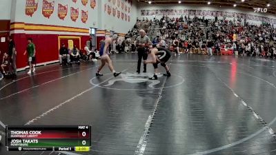 190 lbs Champ. Round 2 - Thomas Cook, Olentangy Liberty vs Josh Takats, Perrysburg