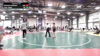 138 lbs Round Of 64 - Braydon Pequinot, Buffalo Valley Black vs Cael Yanek, Freakztyle Wrecking Crew