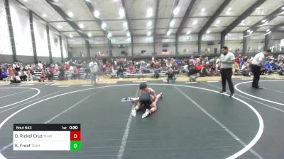 102 lbs Consolation - Declan Rickel Cruz, Team Aggression vs Kellen Frost, Team Aggression