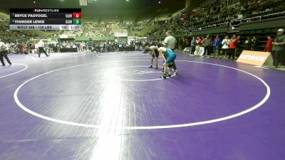 128 lbs Quarterfinal - Bryce Pasvogel, Clovis North vs Thunder Lewis, Clovis