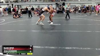 165 lbs Round 4 (8 Team) - Ryan Schneider, South Side WC Black vs Elijah Simak, Grit Mat Club