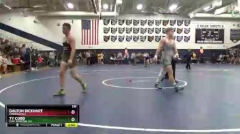 215 lbs Semifinal - Ty Cobb, Clay (Oregon), OH vs Dalton Bickhart, Strongsville