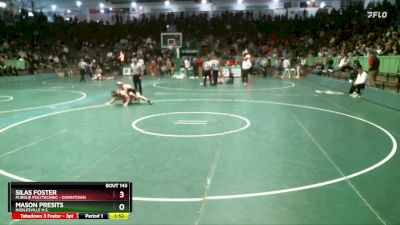 150 lbs Quarterfinal - Silas Foster, Purdue Polytechnic - Downtown vs Mason Presits, Noblesville H.S.