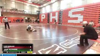 120 lbs Cons. Round 2 - Luis Barajas, Wapato HS vs Jaime Alejandre, Zillah