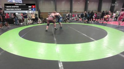 285 lbs Semifinal - Kevin Steptoe, South Effingham Mustang Wrestling Club vs Brayden Patrick, East Jackson Takedown Club