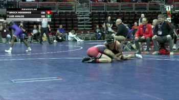 3A-132 lbs Champ. Round 1 - Brock Hessenius, LeMars vs Luis Avalos, Council Bluffs Abraham Lincoln