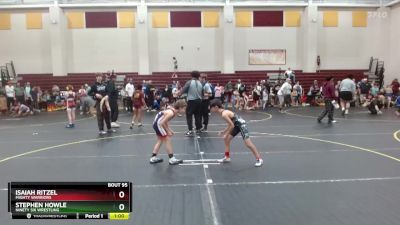 70 lbs Cons. Semi - Stephen Howle, Ninety Six Wrestling vs Isaiah Ritzel, Mighty Warriors