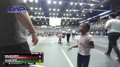 82 lbs Quarterfinal - Willie Kurtz, SlyFox Wrestling Academy vs Elijah Ruiz, DC Wrestling Academy