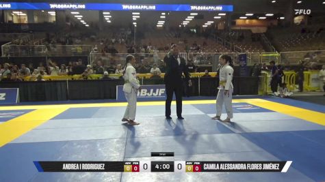 Camila Alessandra Flores Jiménez vs Andrea I Rodriguez 2025 Pan Kids Jiu-Jitsu IBJJF Championship