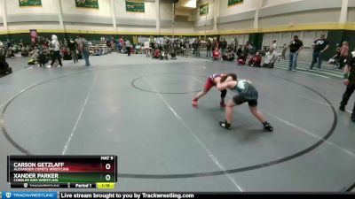 105 lbs Quarterfinal - Xander Parker, Cobbler Kids Wrestling vs Carson Getzlaff, Alexander Comets Wrestling