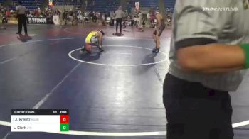 130 lbs Quarterfinal - Jude Krentz, Murray WA vs Logan Clark, 2tg