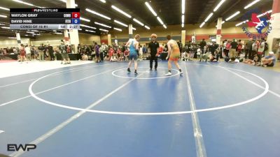 138 lbs Consi Of 16 #1 - Waylon Gray, Cowboy/Cowgirl Wrestling Club vs David Hine, Fitness Fight Factory Wrestling Club