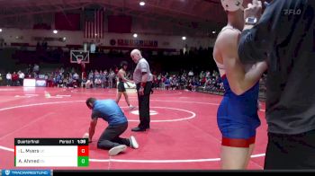 120 lbs Quarterfinal - Landon Myers, Union County vs Ayman Ahmed, East Noble