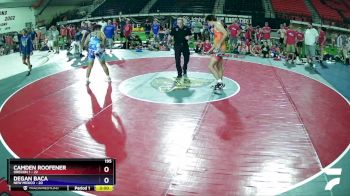 195 lbs Quarters & Wb (16 Team) - Camden Roofener, Oregon 1 vs Degan Baca, New Mexico