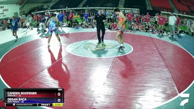 195 lbs Quarters & Wb (16 Team) - Camden Roofener, Oregon 1 vs Degan Baca, New Mexico