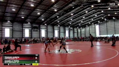 164 lbs Finals (8 Team) - Daniella Papia, Beast Mode Green vs Teagan Aurich, Gunz And Rosez