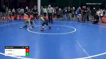 75 lbs Semifinal - Kane Kline, Elco vs Jasper Kling, York Suburban