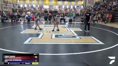 77 lbs Semifinal - Creo Davis, Sebolt Wrestling Academy vs Weston Everman, Iowa
