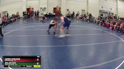 160 lbs Round 1 (6 Team) - Nolan Dao, Iowa USA Blue vs James Scruggs, Indiana Blue