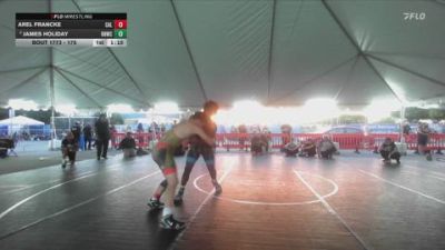 175 lbs Quarterfinal - Arel Francke, Calabasas vs James Holiday, Rough House Wrestling Club