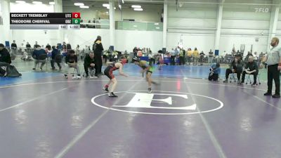 73 lbs Round Of 32 - Beckett Tremblay, Litchfield vs Theodore Cherival, Grizzlies Wr Ac