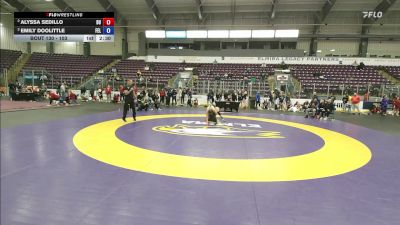 103 lbs Semifinal - Emily Doolittle, Felician vs Alyssa Sedillo, D`Youville