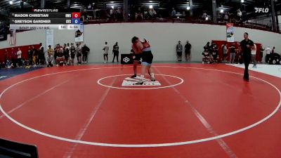 97 kg 5th Place Match - Mason Christian, Hilltopper Wrestling Club vs Greyson Gardner, Burg Training Center