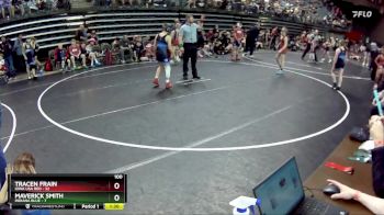 100 lbs Round 5 (6 Team) - Tracen Frain, Iowa USA Red vs Maverick Smith, Indiana Blue