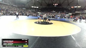 Girls 3A/4A 110 Champ. Round 2 - Kiera Quinata, Bonney Lake (Girls) vs Alisson Rojas, Walla Walla (Girls)