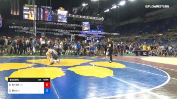 120 lbs Cons 64 #2 - Gabriel Smith, Washington vs Carter Ban, Minnesota