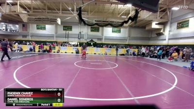 50 lbs Cons. Round 3 - Daniel Sisneros, Camel Kids Wrestling vs Phoenix Chavez, Gering Wrestling Club