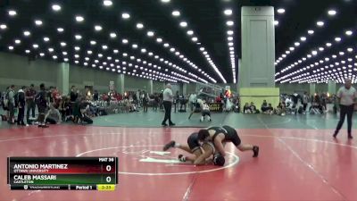 133 lbs Cons. Round 2 - Caleb Massari, Castleton vs Antonio Martinez, Ottawa University