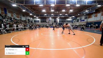 285 lbs Semifinal - Gabriel Thomas, Brookline vs Alex Bajoras, Saint John's Prep