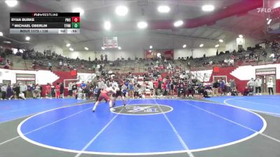 138 lbs Champ. Round 2 - Michael Oberlin, The Fort Hammers Wrestling vs Ryan Burke, Panther Wrestling Club