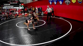 145 lbs Champ. Round 2 - Kyler See, North East Hs vs Josue Martinez, Valley Hs