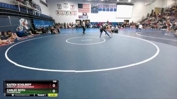 130 lbs Cons. Round 1 - Carlee Roth, Thunder Basin vs Kaiten Schilreff, Lingle-Ft. Laramie/Southeast