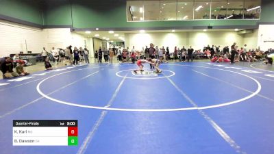 70 lbs Quarterfinal - Kasen Karl, MO vs Bennett Dawson, OK