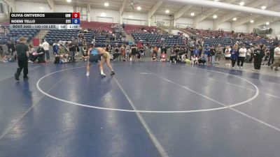 130-138 lbs Semis - Olivia Ontiveros, Gold Rush Wrestling vs Noemi Tello, CYC