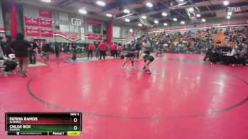 120 lbs Cons. Round 3 - Fatima Ramos, Elsinore vs Chloe Box, Canyon