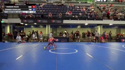 53 lbs Champ. Rd Of 16 - Hudson Waag, Keystone Kids Wrestling Club vs Gunner Kowalski, Pennsylvania