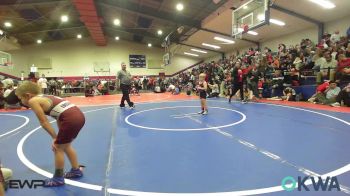 52 lbs Consi Of 16 #2 - Jeriah Henley, Skiatook Youth Wrestling vs Tayt Todd, Eufaula Ironheads Wrestling Club