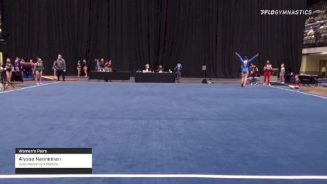 Alyssa Nanneman - Women's Pairs, Gold Medal Gymnastics - 2021 Women's Xcel Region 4 Championships